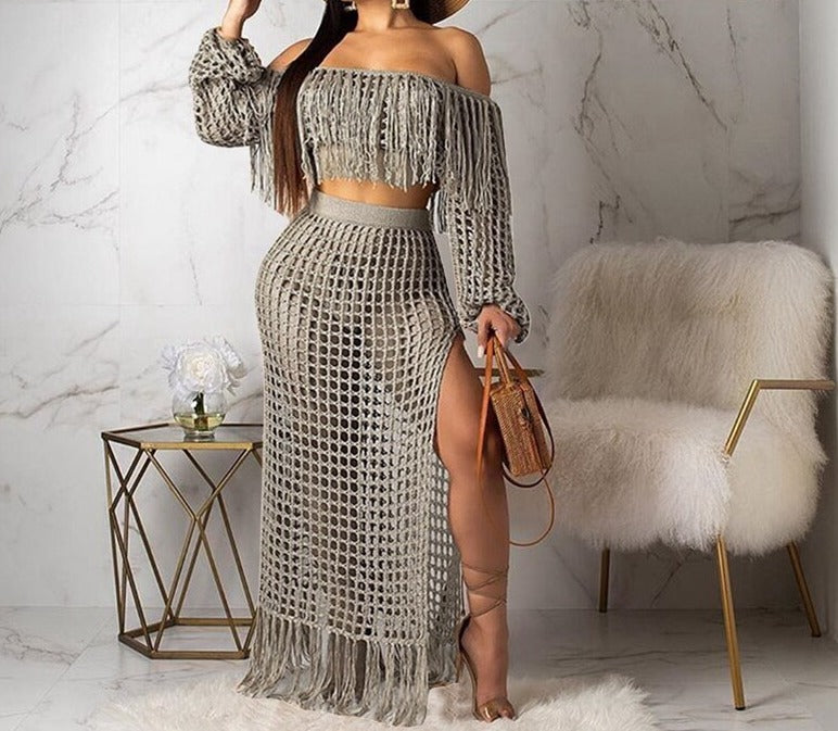 Sexy Off Shoulder Maxi Dress