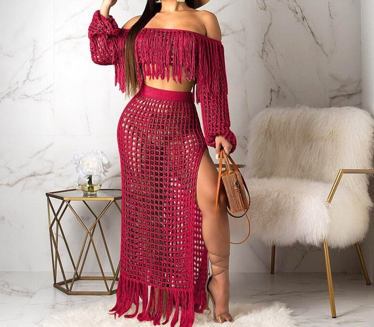 Sexy Off Shoulder Maxi Dress