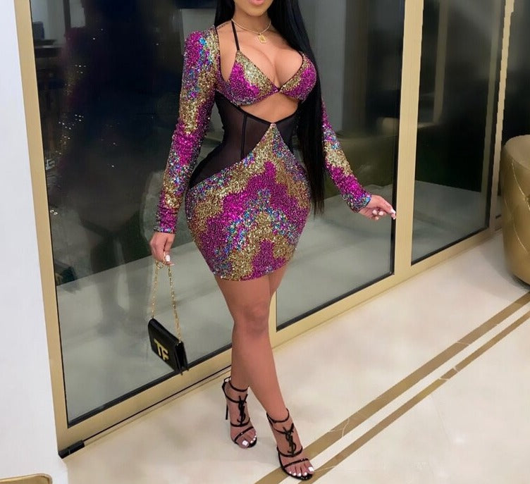 Maxi Glitter Dress