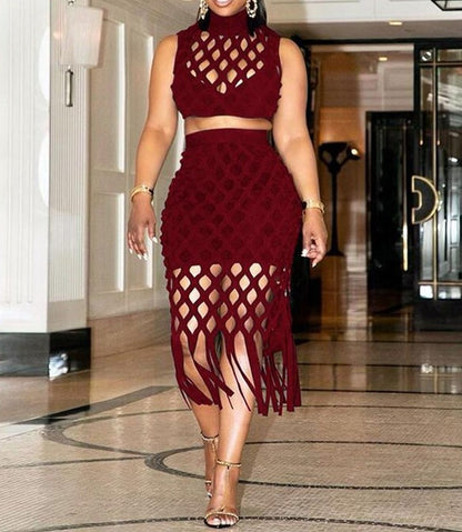ZIZIA 2 Piece Sets Women Outfit