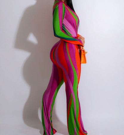 BEBEA Skinny Tied Detail Daily Long Jumpsuit