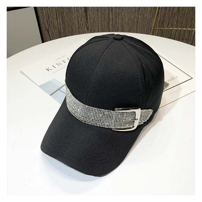 New Fashion Rhinestone Belt Baseball Caps For Women Snapback