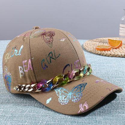 New Fashion Rhinestone Belt Baseball Caps For Women Snapback