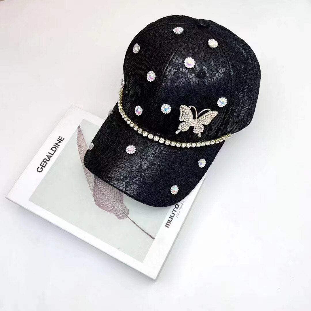 New Fashion Rhinestone Belt Baseball Caps For Women Snapback