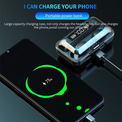 New in Bluetooth Headphones 9D Stereo High Bass Sport Earphones Handfree Touch Control Tws Wireless Earbuds Waterproof Headset