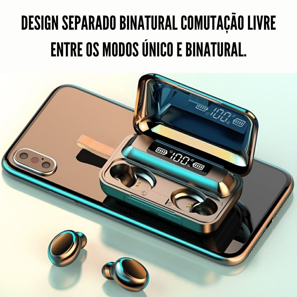 New in Bluetooth Headphones 9D Stereo High Bass Sport Earphones Handfree Touch Control Tws Wireless Earbuds Waterproof Headset