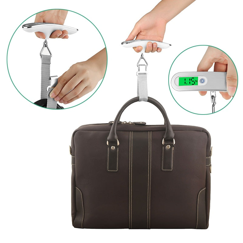 Portable LCD Digital Luggage Weight Scales Hanging Suitcase Baggage Travel Scale with Belt for Electronic Weight Tool 50kg/110lb