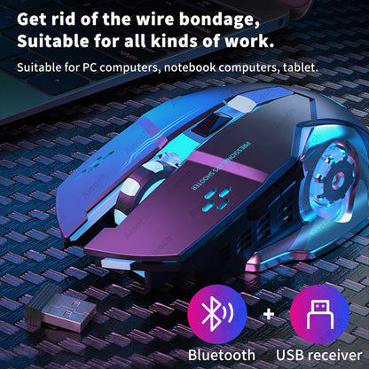 Silent Bluetooth Mouse USB Mechanical E-Sports Backlight PC Gamer
