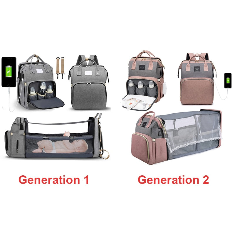 Baby Diaper Bag Nappy Stroller Bags For Baby Maternity Bag Backpacks Crib Newborn Mommy Bag Changing Table Baby Bags For Mom EMJP TRENDS
