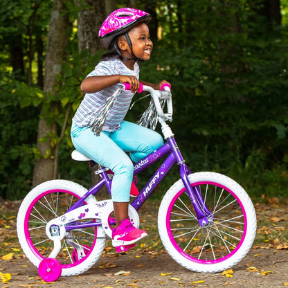 2023 Huffy 18 in. Sea Star Girl Bike, Metallic Purple EMJP TRENDS