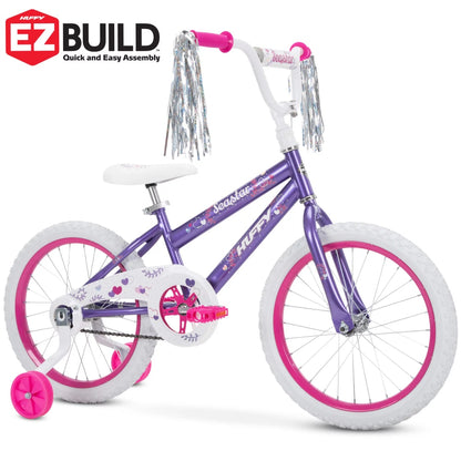 2023 Huffy 18 in. Sea Star Girl Bike, Metallic Purple EMJP TRENDS