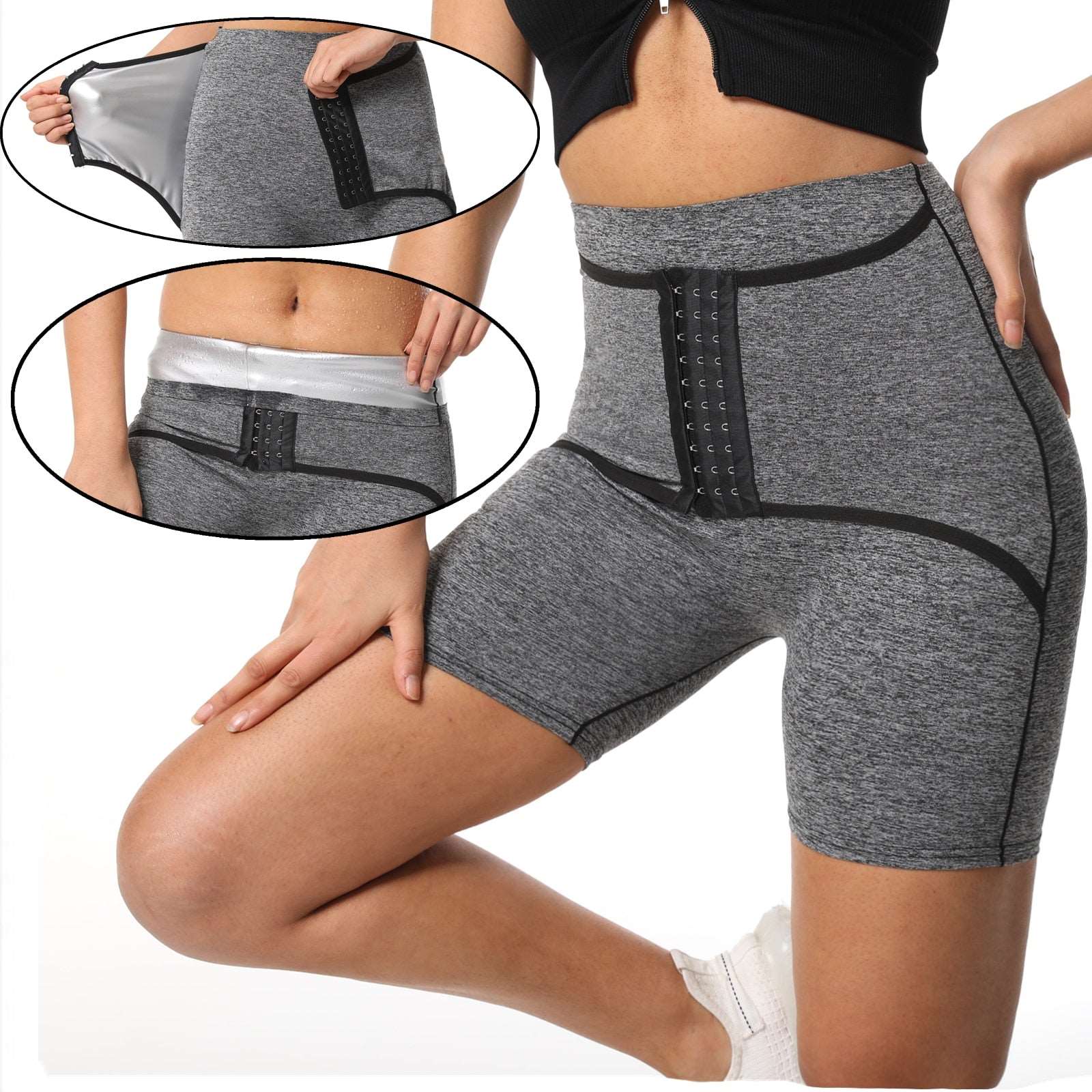 Body Shaper Weight Loss Slimming Pants Waist Trainer Lifting But Hot Thermo Sweat Shape-wear