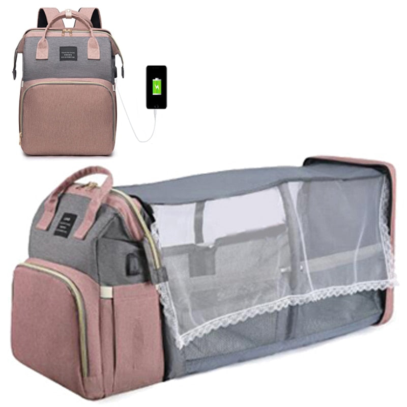Baby Diaper Bag Nappy Stroller Bags For Baby Maternity Bag Backpacks Crib Newborn Mommy Bag Changing Table Baby Bags For Mom EMJP TRENDS