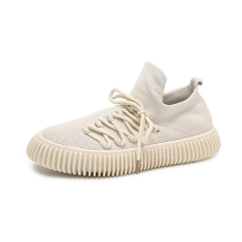 New Ladies Lace Up Breathable Casual Female Shoes