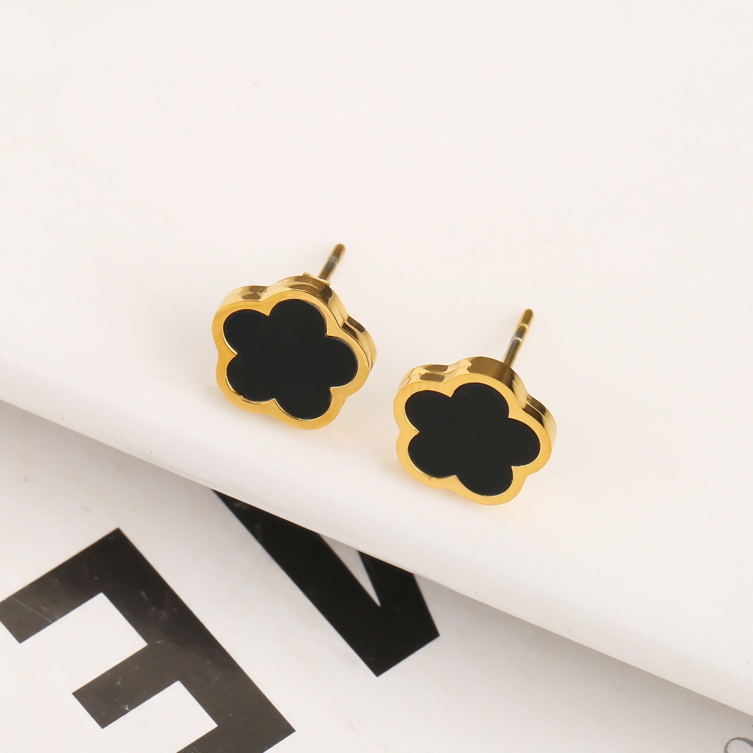 Five Leaf Petal Flower Bracelet Necklace Earrings