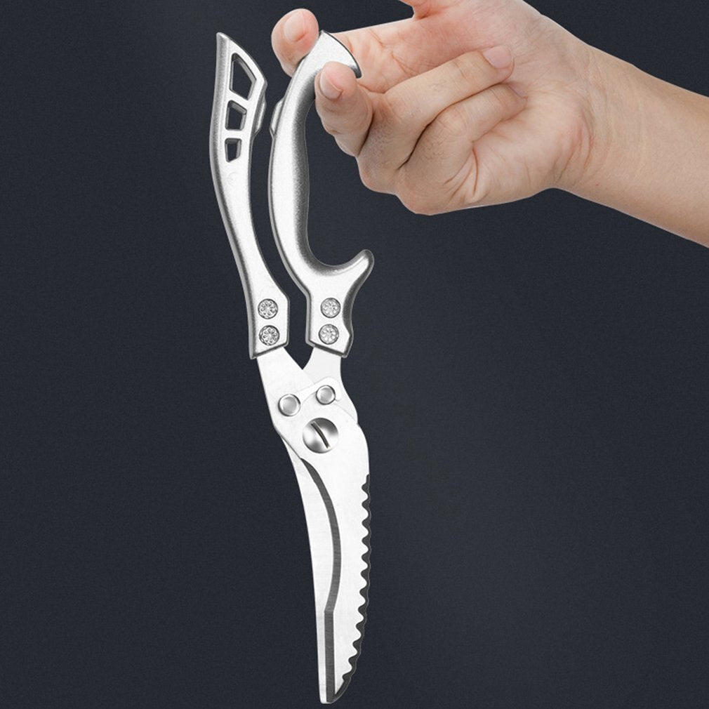 Stainless Steel Kitchen Scissor Powerful Chicken Bone Scissors Multifunctional Chicken Duck Fish Cutter Shears Kitchen Tools