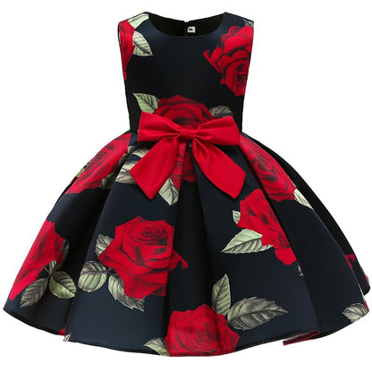 Clothing Dress Princess Baby Girl Dress With Bow