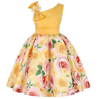 Clothing Dress Princess Baby Girl Dress With Bow