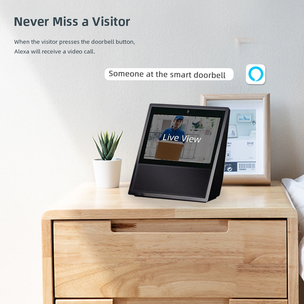Video Doorbell WiFi Wireless Wired Door Bell