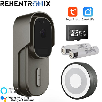 Video Doorbell WiFi Wireless Wired Door Bell