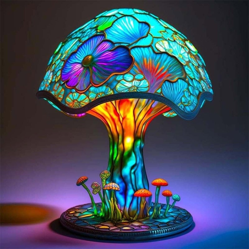 Mushroom Table Lamp Plant Flower