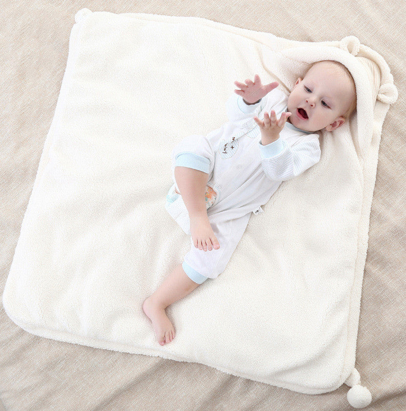 Newborn lambskin warm blanket