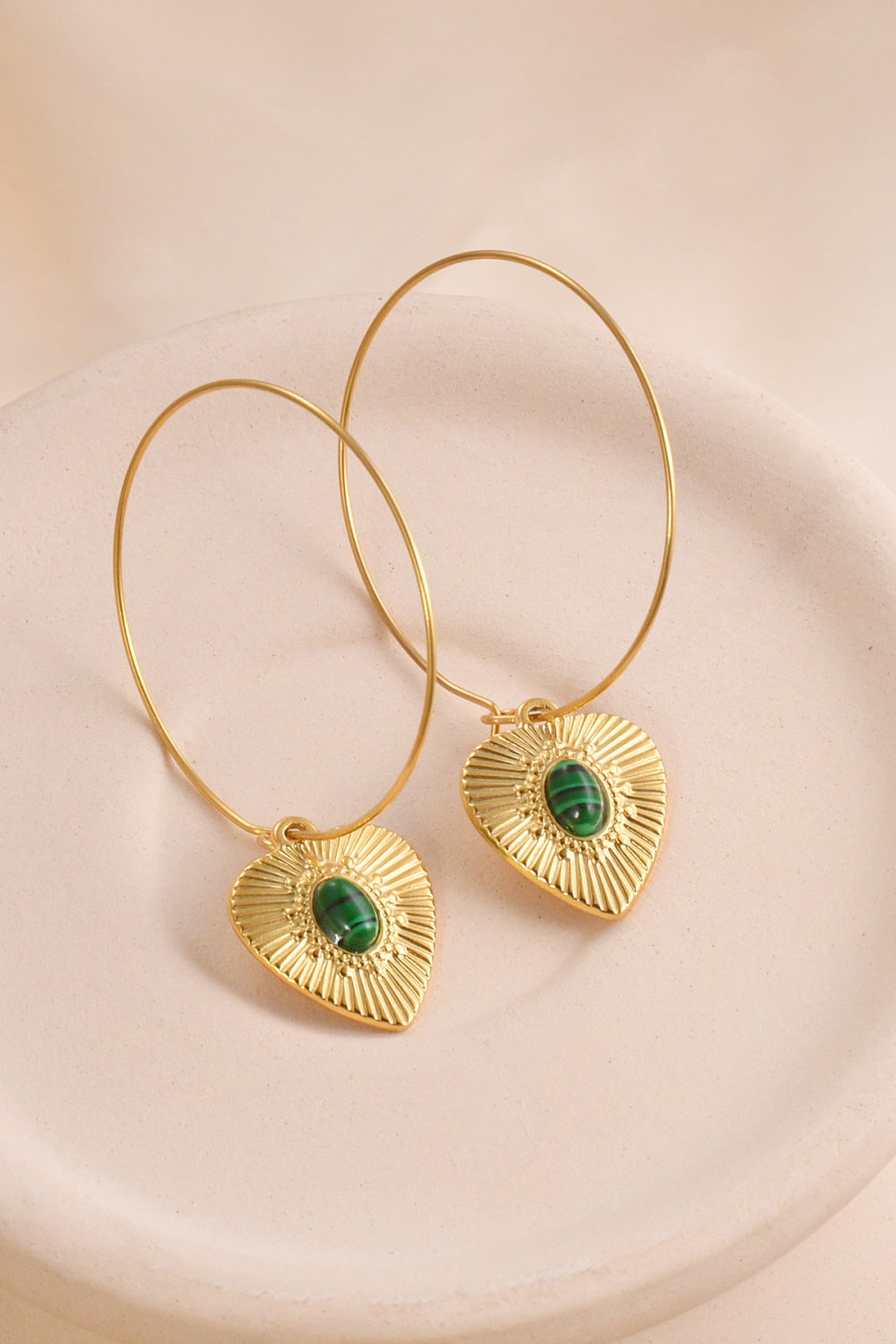 Stainless Steel Heart Earrings Trendsi