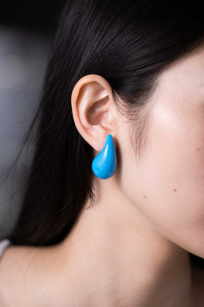 Big Size Water Drop Brass Earrings Trendsi