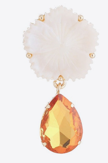 Contrast Teardrop Drop Earrings Trendsi