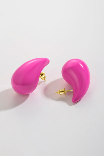 Big Size Water Drop Brass Earrings Trendsi