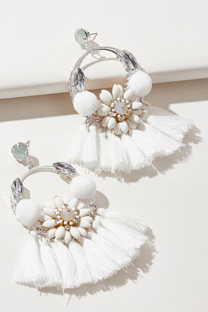 Tassel Detail Dangle Earrings Trendsi