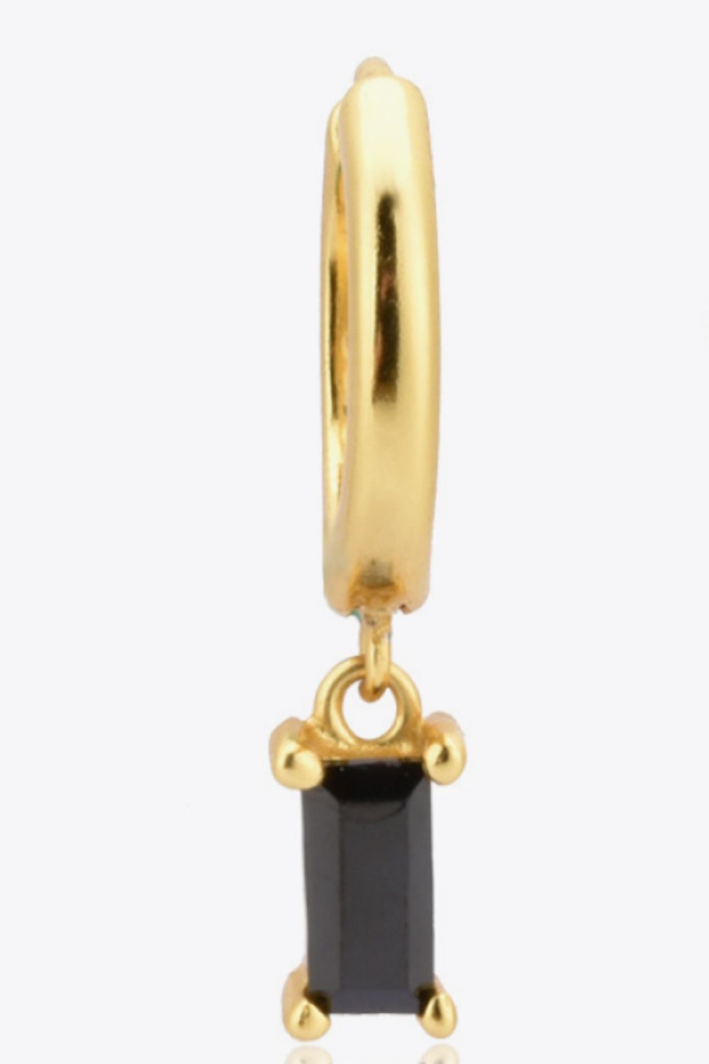 Zircon Huggie Drop Earrings Trendsi