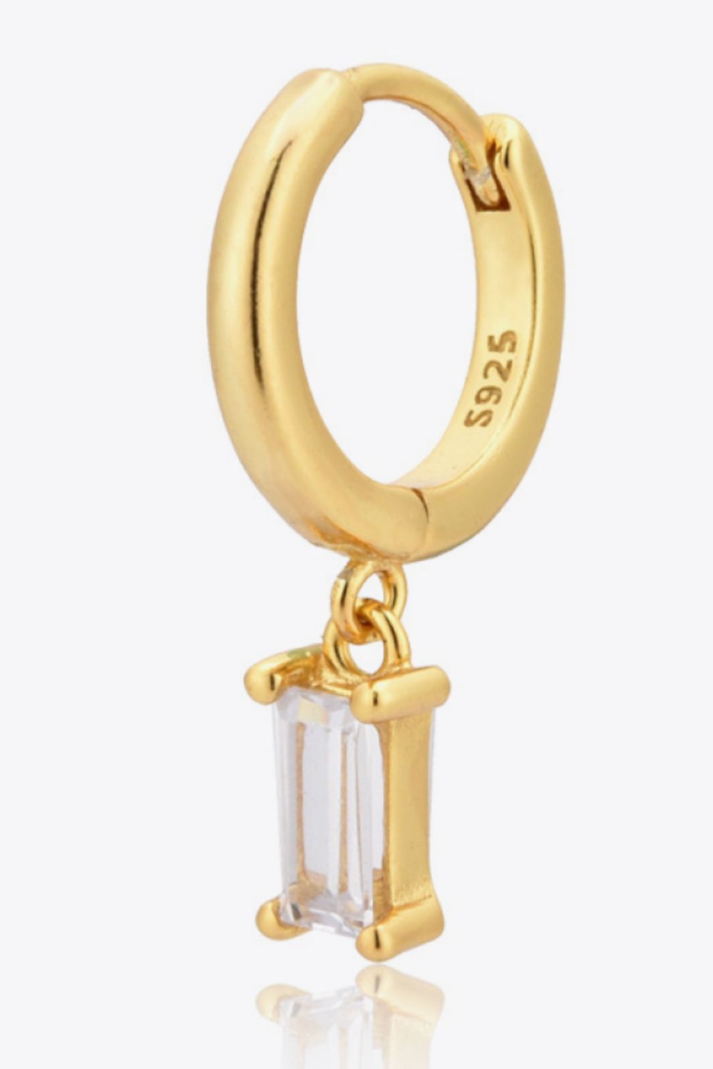 Zircon Huggie Drop Earrings Trendsi