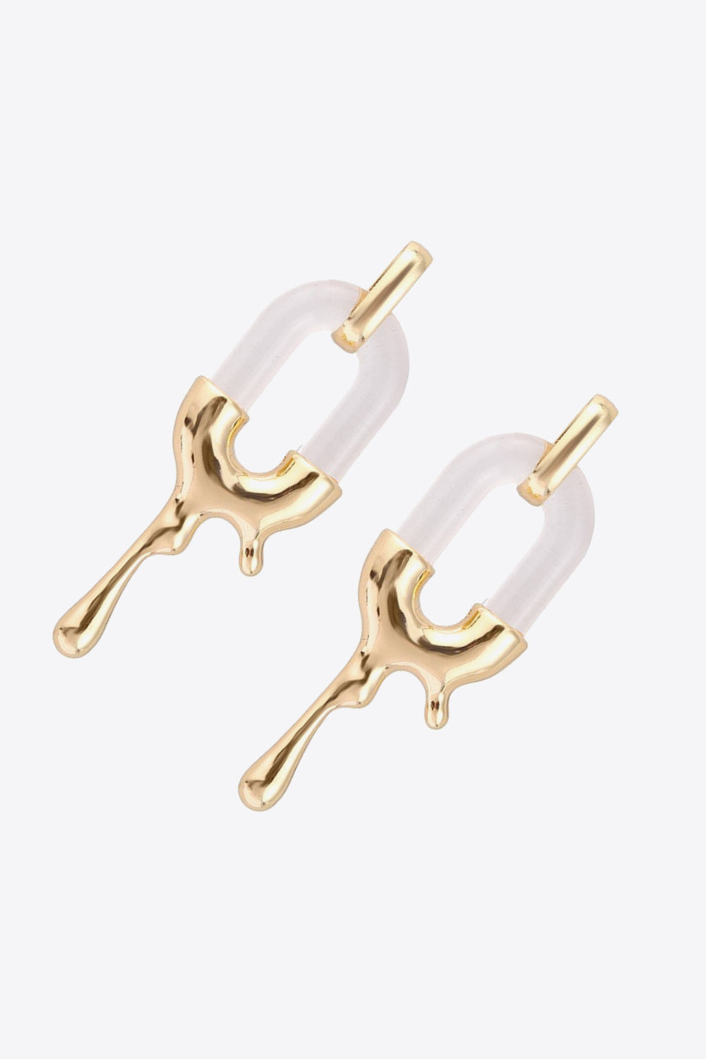Contrast Zinc Alloy Earrings Trendsi