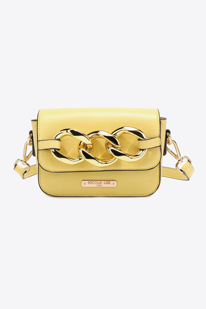 Nicole Lee USA Lexi Chain Detail Crossbody Bag Trendsi
