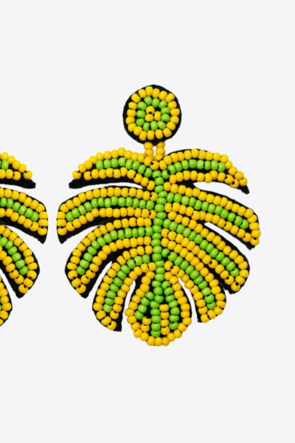 Beaded Banana Leaf Earrings Trendsi