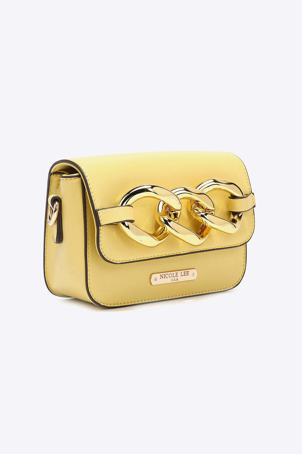 Nicole Lee USA Lexi Chain Detail Crossbody Bag Trendsi