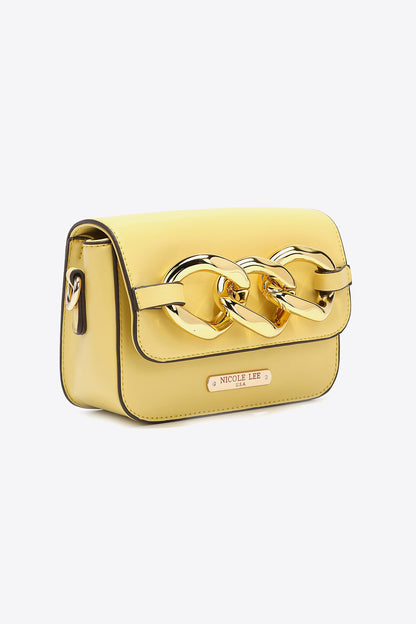 Nicole Lee USA Lexi Chain Detail Crossbody Bag Trendsi