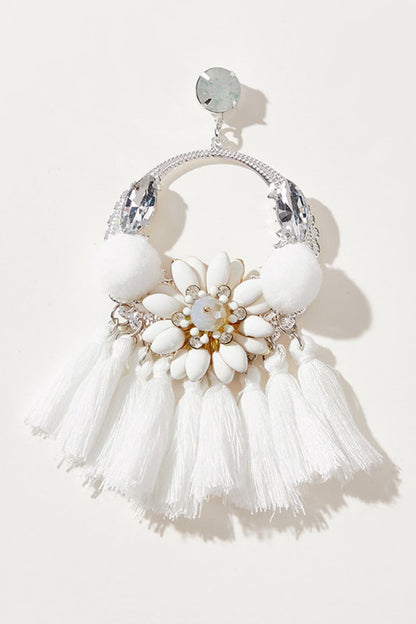Tassel Detail Dangle Earrings Trendsi