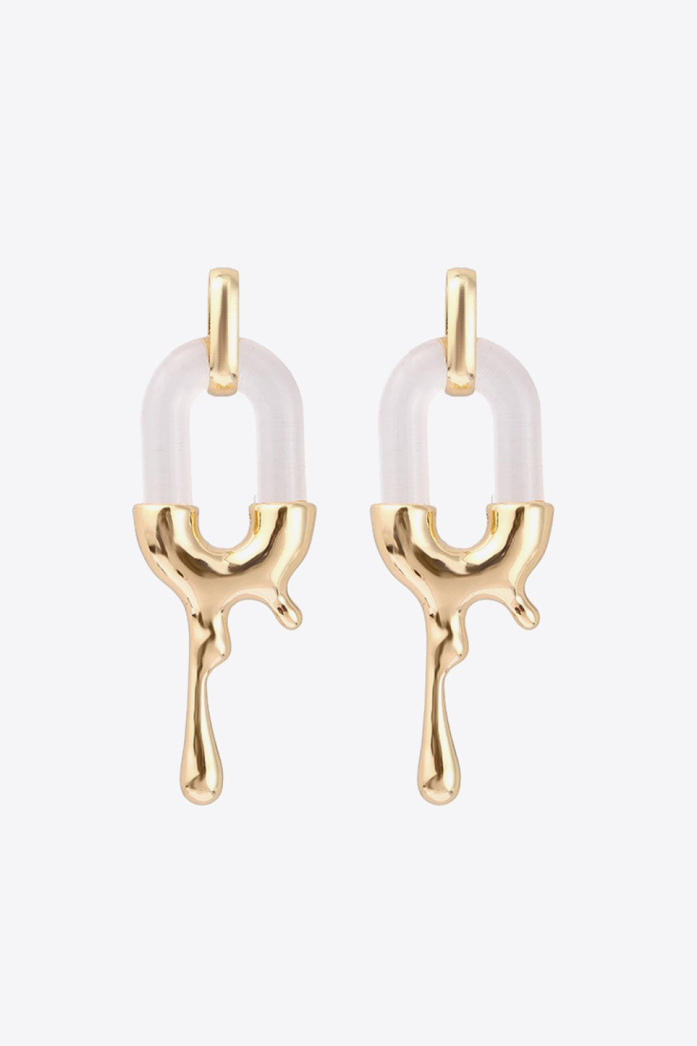 Contrast Zinc Alloy Earrings Trendsi