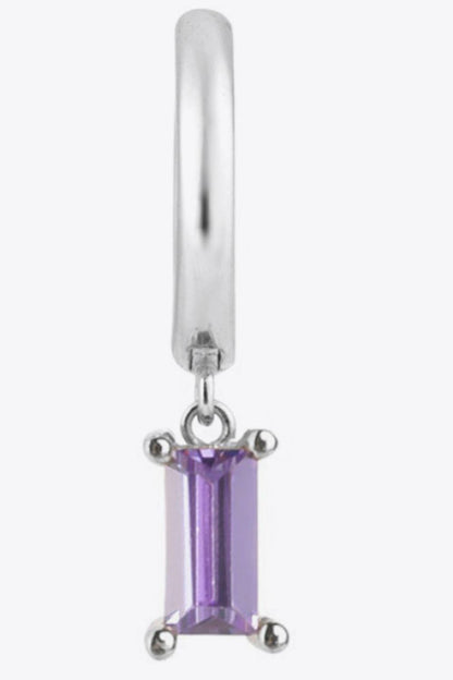 Zircon Huggie Drop Earrings Trendsi