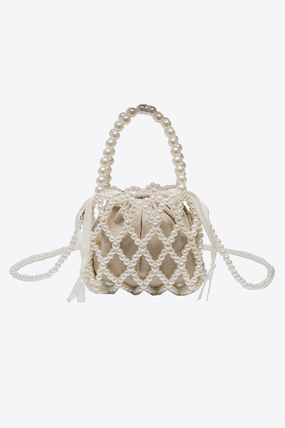 Pearl Polyester Crossbody Bag Trendsi