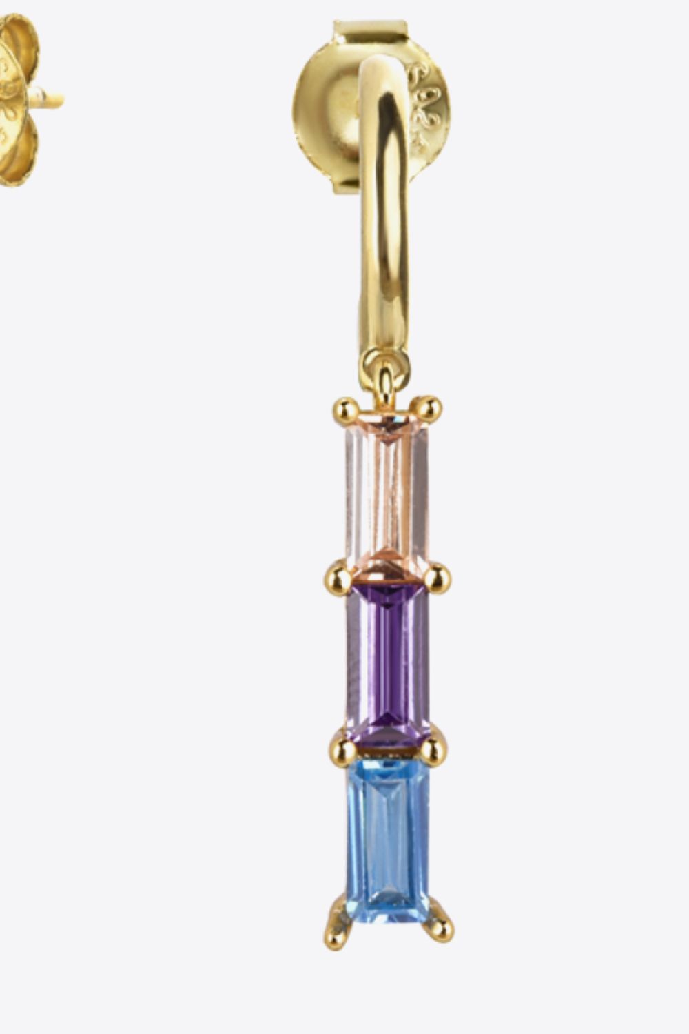 Inlaid Zircon 925 Sterling Silver Earrings Trendsi