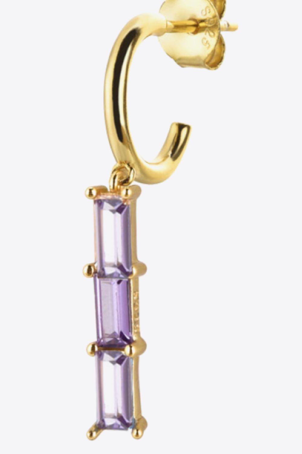 Inlaid Zircon 925 Sterling Silver Earrings Trendsi