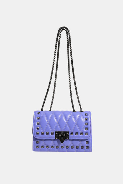 Studded PU Leather Crossbody Bag Trendsi