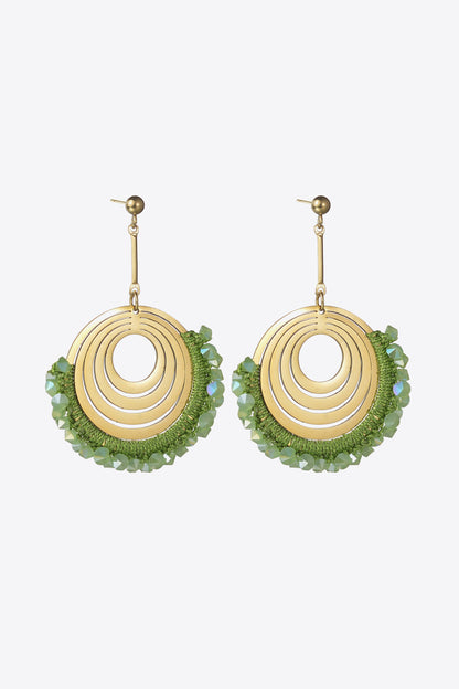 Contrast Stainless Steel Earrings Trendsi