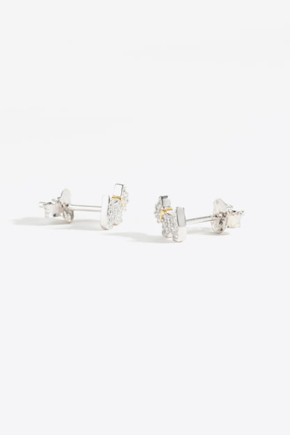 Puppy Zircon 925 Sterling Silver Stud Earrings Trendsi