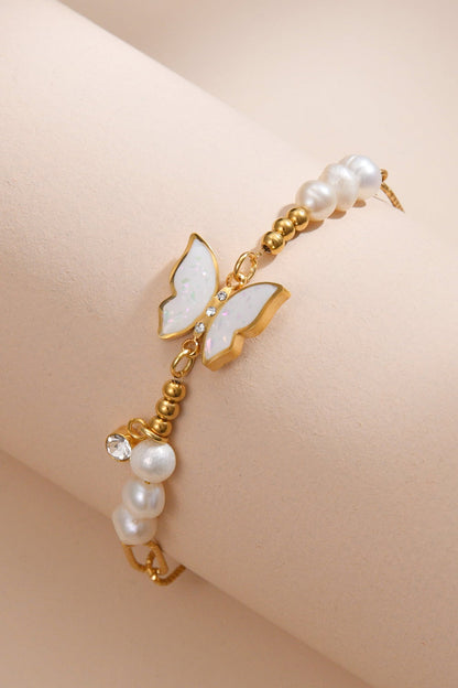 Butterfly Stainless Steel Bracelet Trendsi