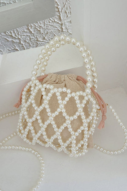 Pearl Polyester Crossbody Bag Trendsi