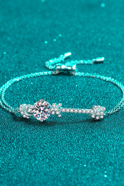 2 Carat Moissanite 925 Sterling Silver Bracelet Trendsi